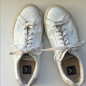 Veja Esplar Logo White Lace-Up Sneakers